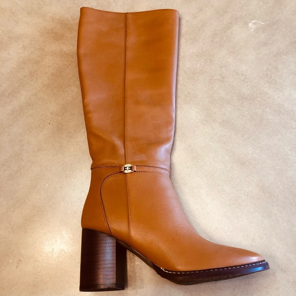 Sam Edelman Tall Leather Over-the-Knee Boots in Cognac